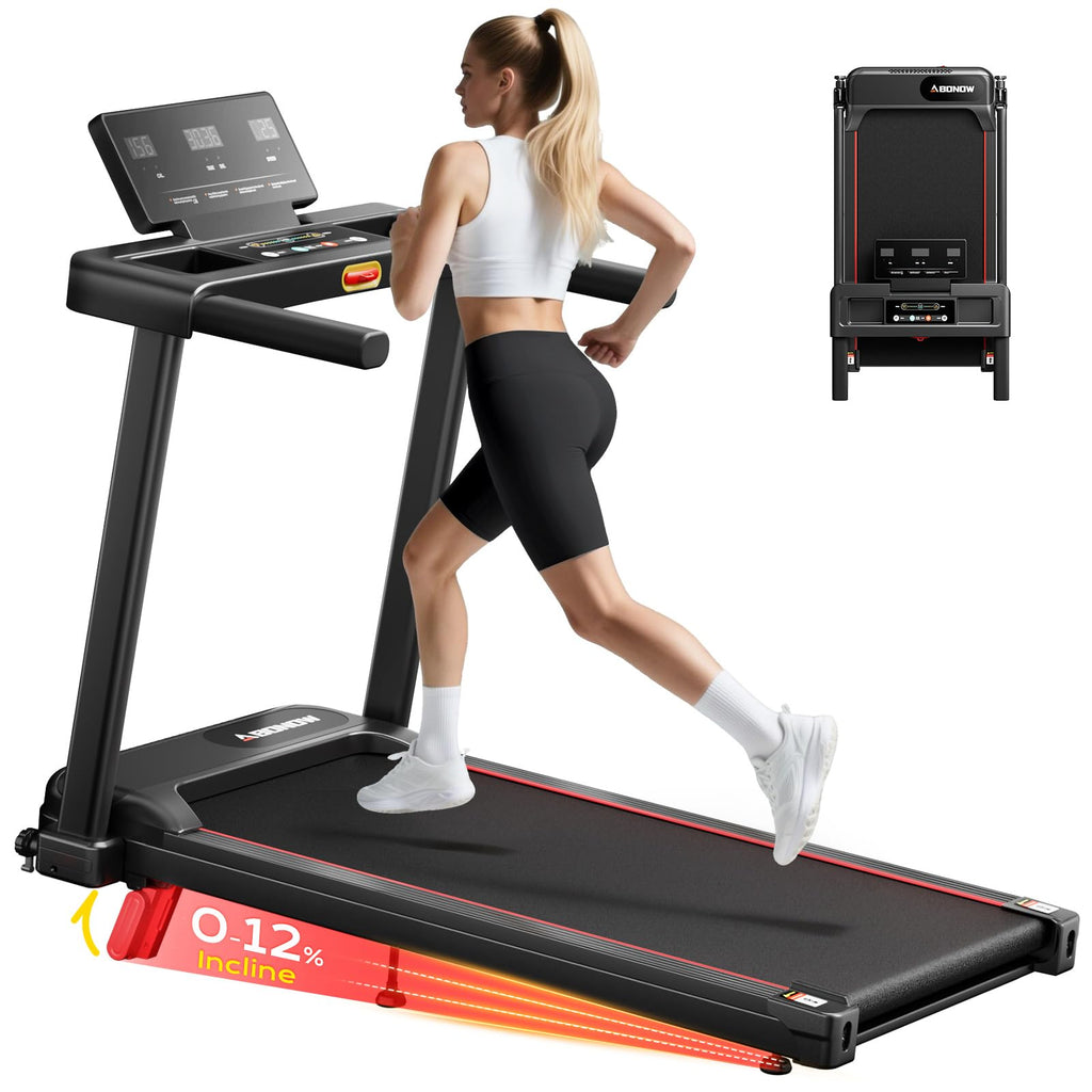 Foldable Treadmill with 12% Incline F451643