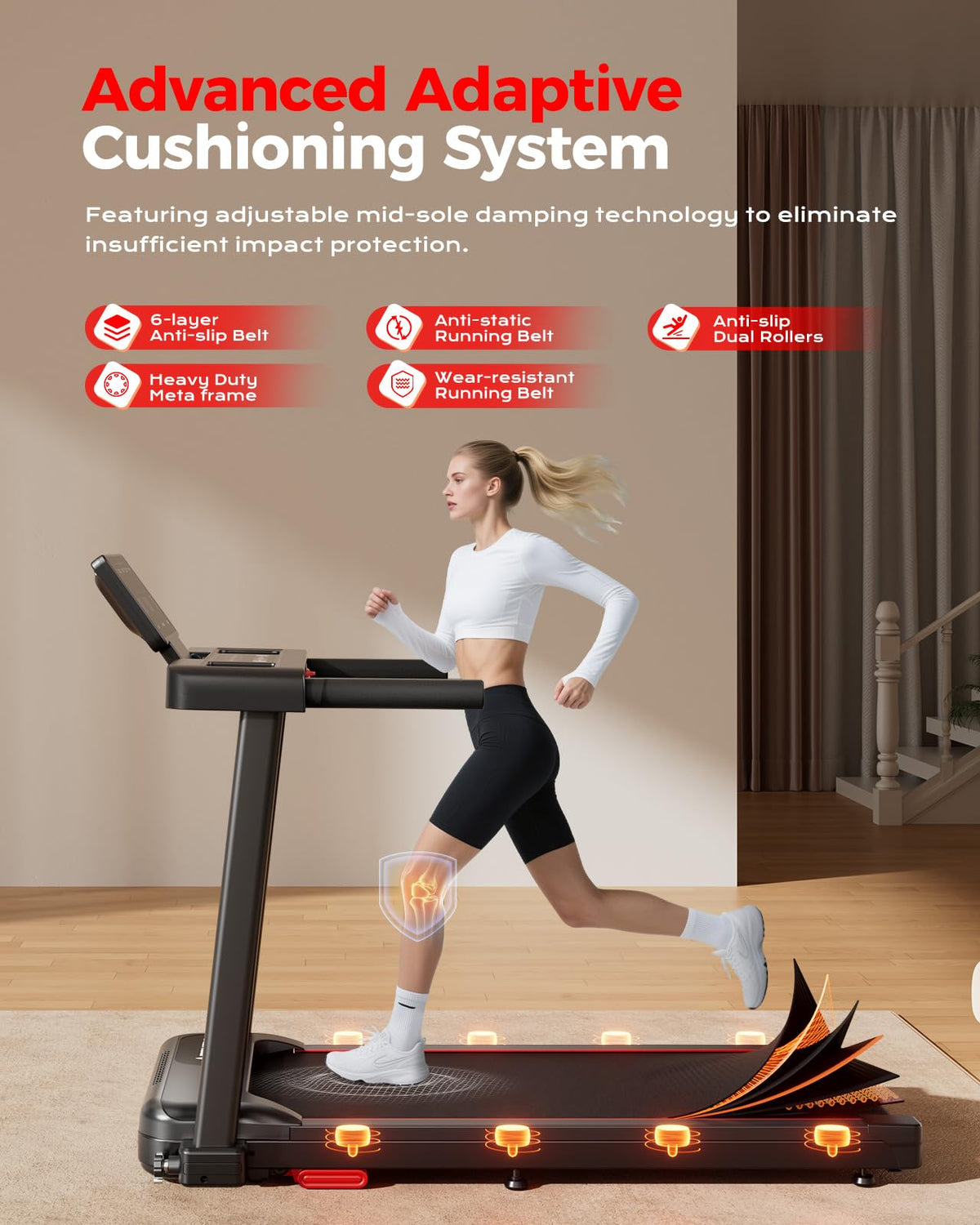 Foldable Treadmill with 12% Incline F451643