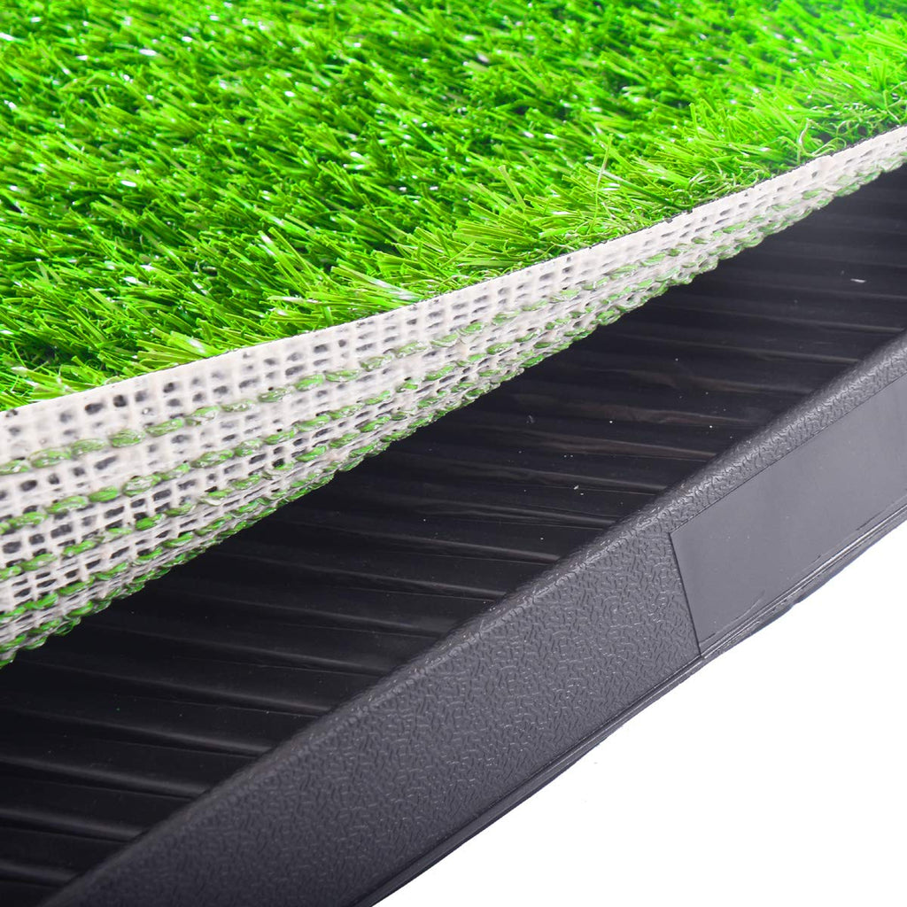 Indoor Outdoor Dog Puppy Potty Trainer Pad Grass Toilet Mat Tray 25"x20" V131