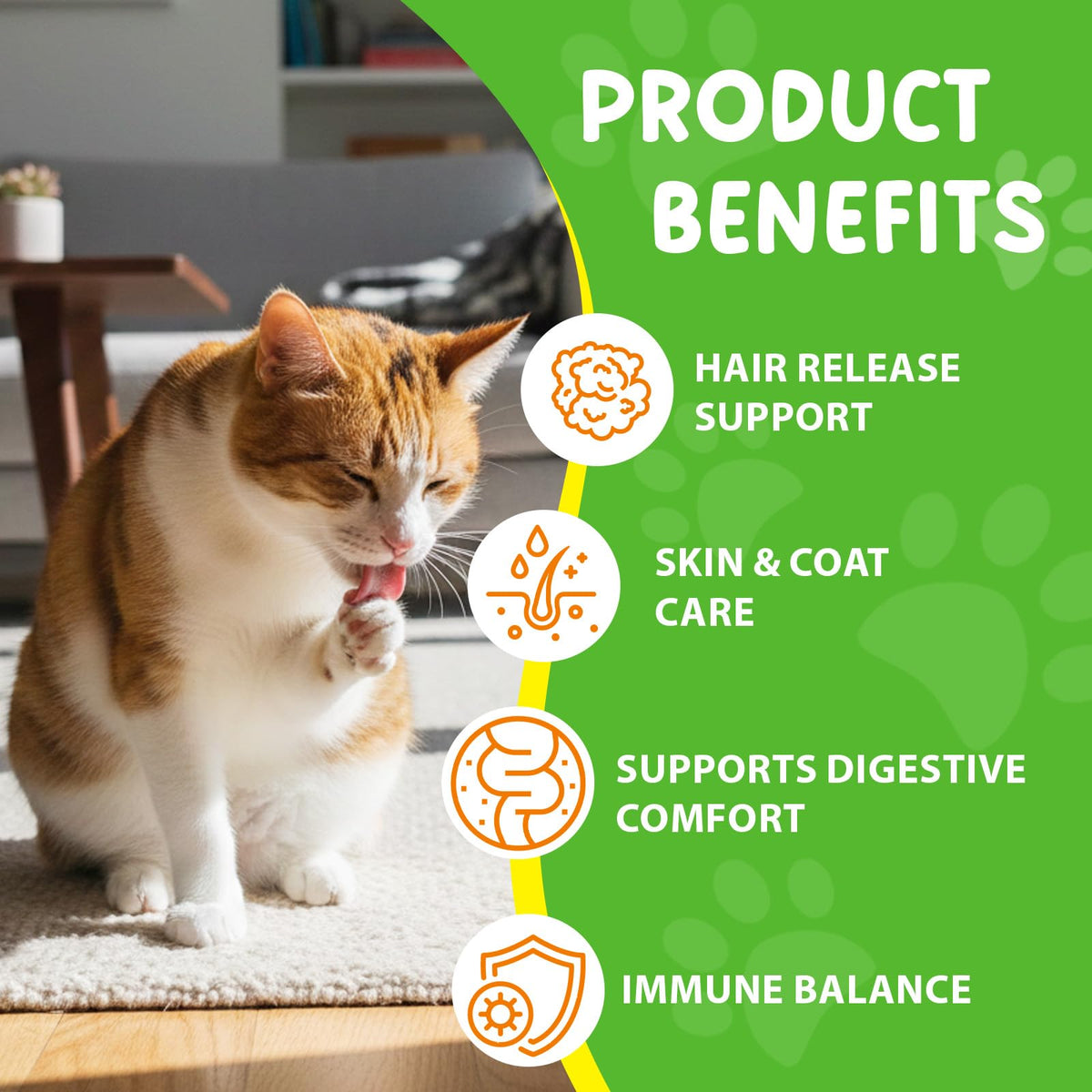 Natural Cat Hairball Treatment with Vitamins U69584