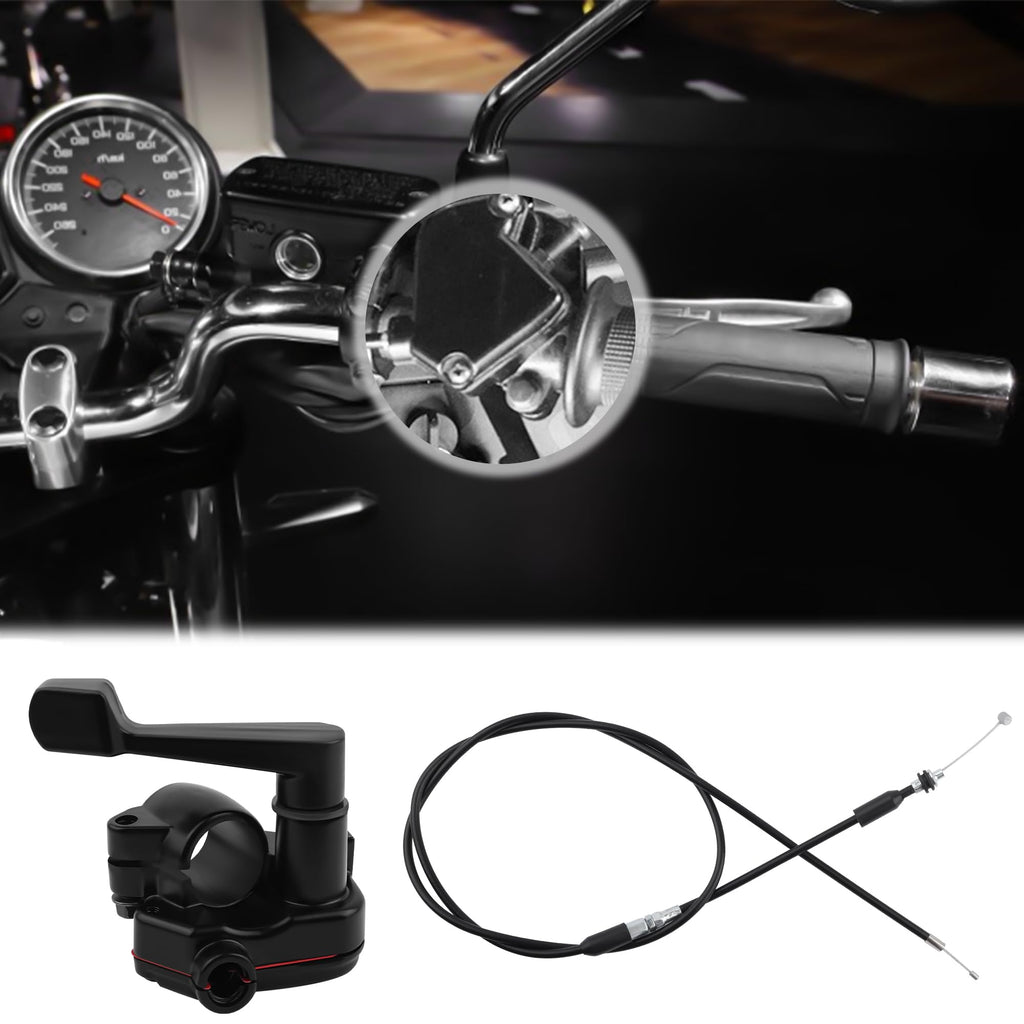 22mm Thumb Throttle Kit with Cable Aluminum Motorcycle ATV O45501