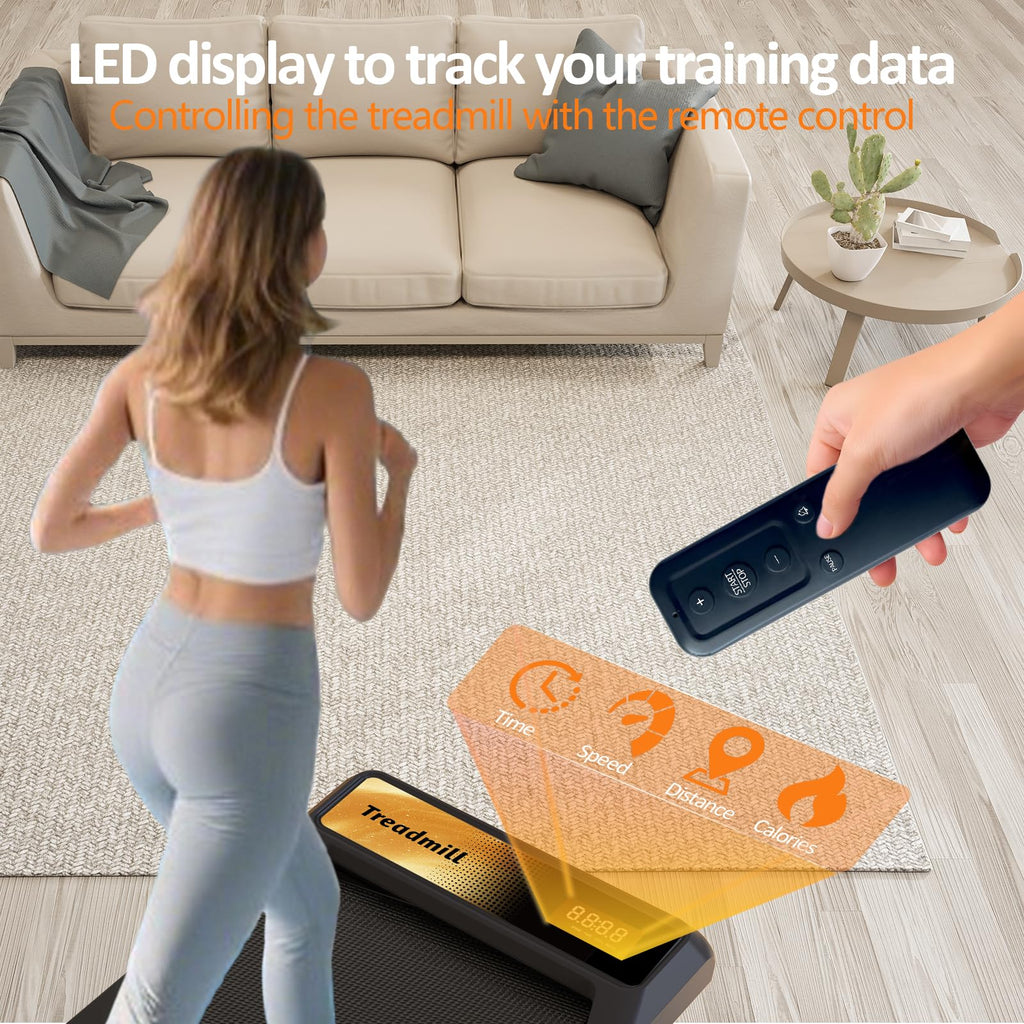 2.5HP Incline Walking Pad Treadmill with Remote H30000