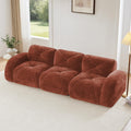 110" Orange Velvet Modular Sofa Q982809