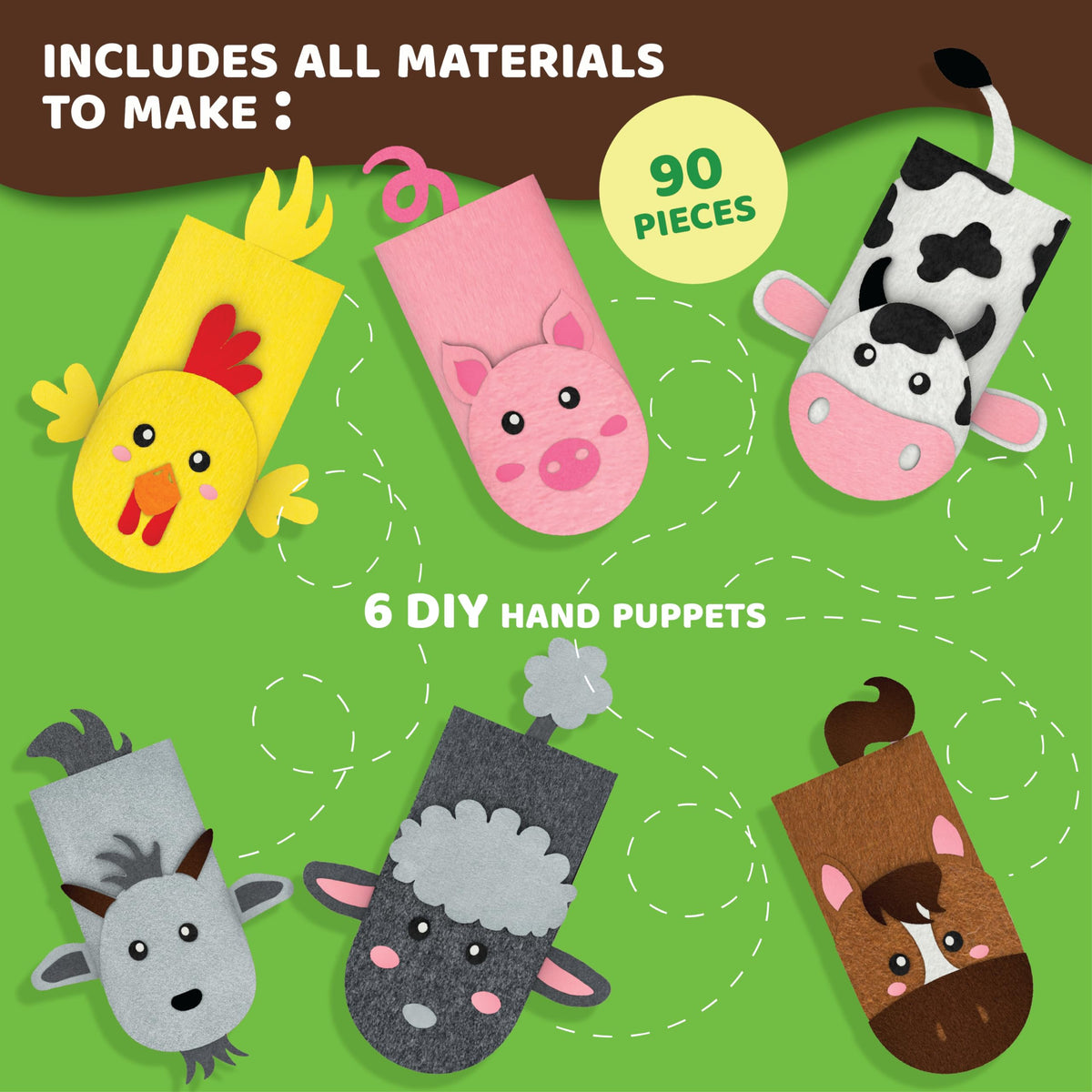 Hand Puppet Art Kit U558949
