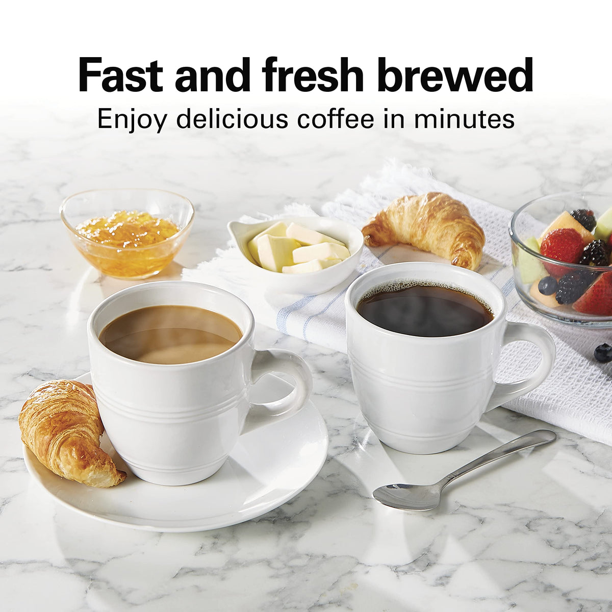 Single Serve Coffee Maker Black D19378