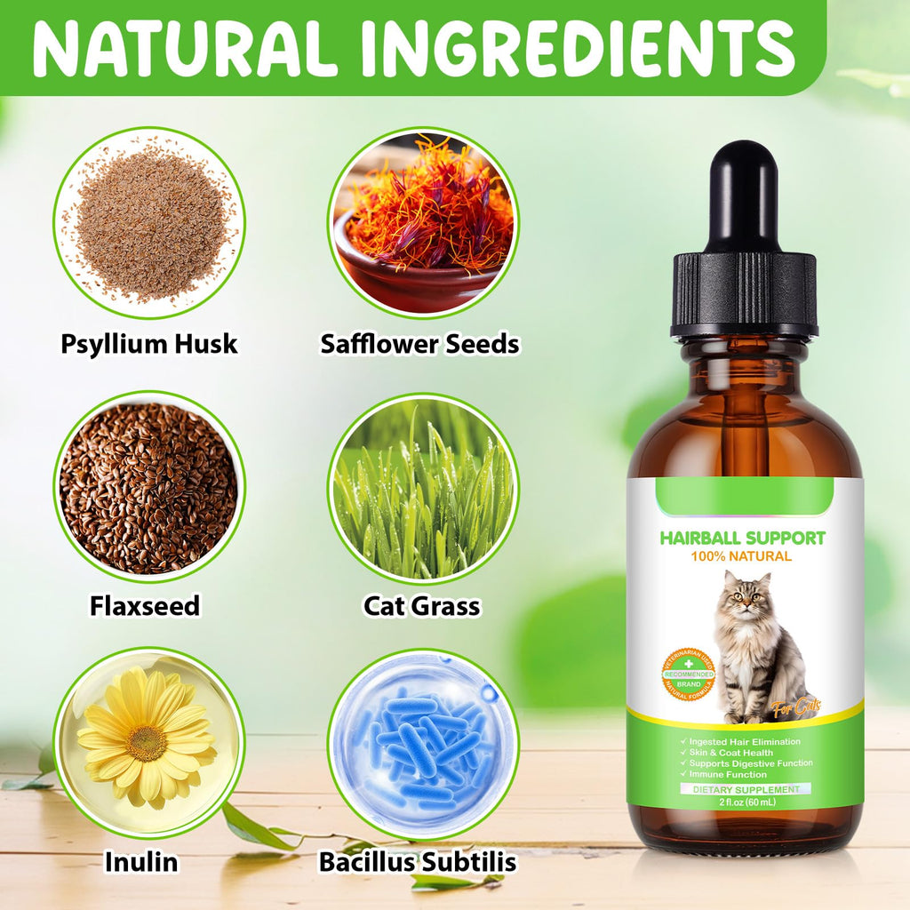 Natural Cat Hairball Treatment with Vitamins U69584