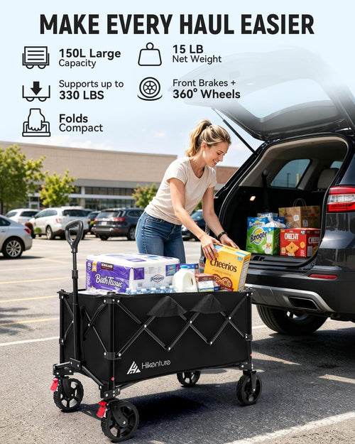 150L Foldable Heavy Duty Wagon O856