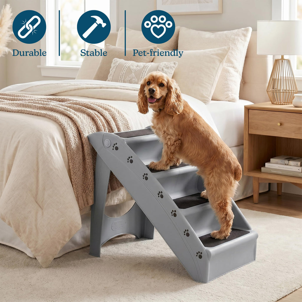 Lightweight Durable Plastic Dog Stairs G428