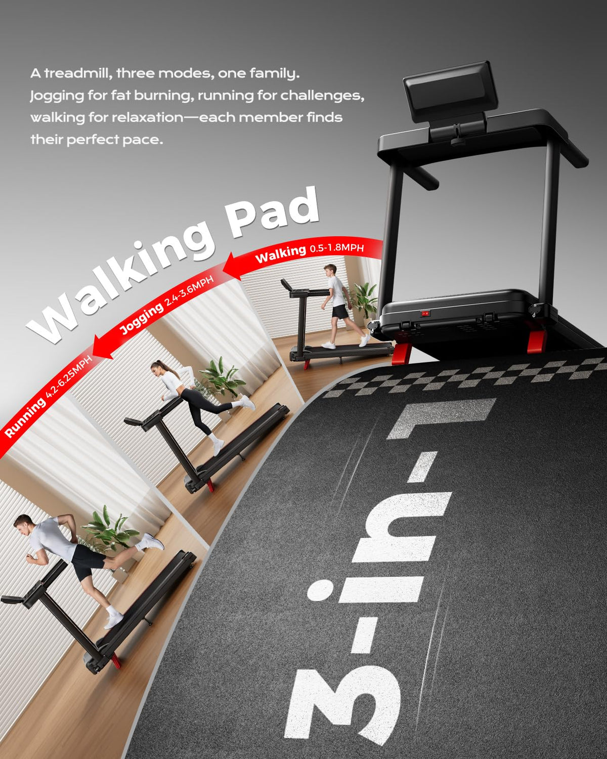 Foldable Treadmill with 12% Incline F451643