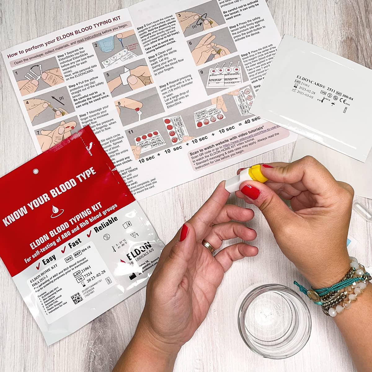 Home Blood Typing Kit 10 Kits D819702