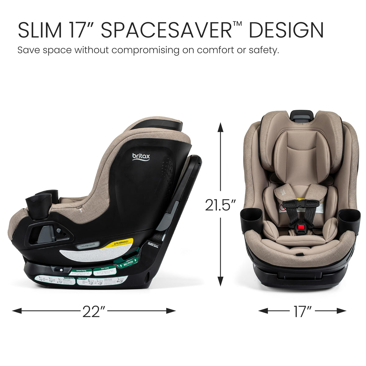 Teak Rotating Convertible Car Seat J5470