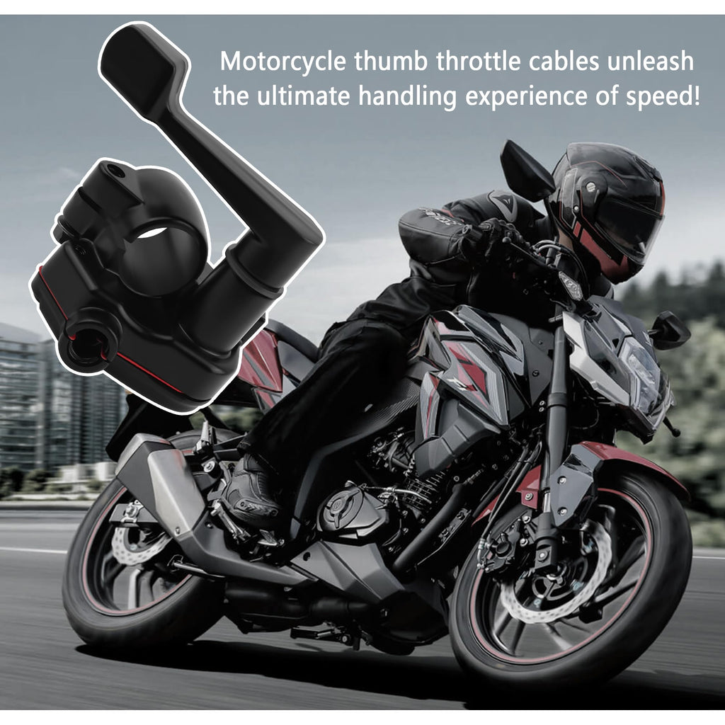 22mm Thumb Throttle Kit with Cable Aluminum Motorcycle ATV O45501