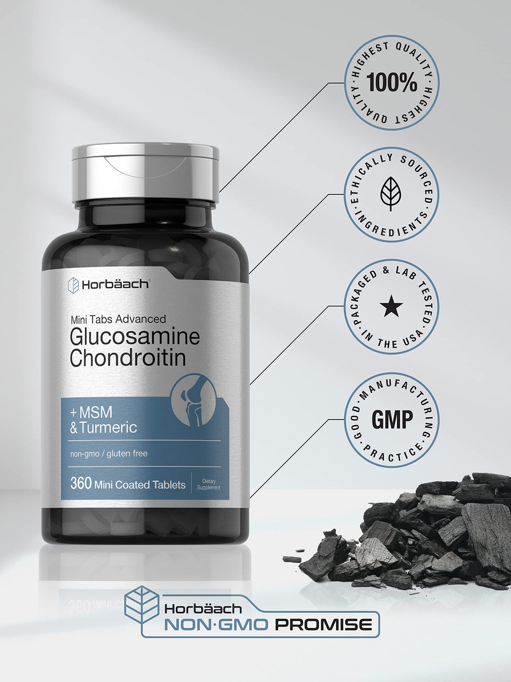 Glucosamine Chondroitin MSM Turmeric 360 Tablets P459
