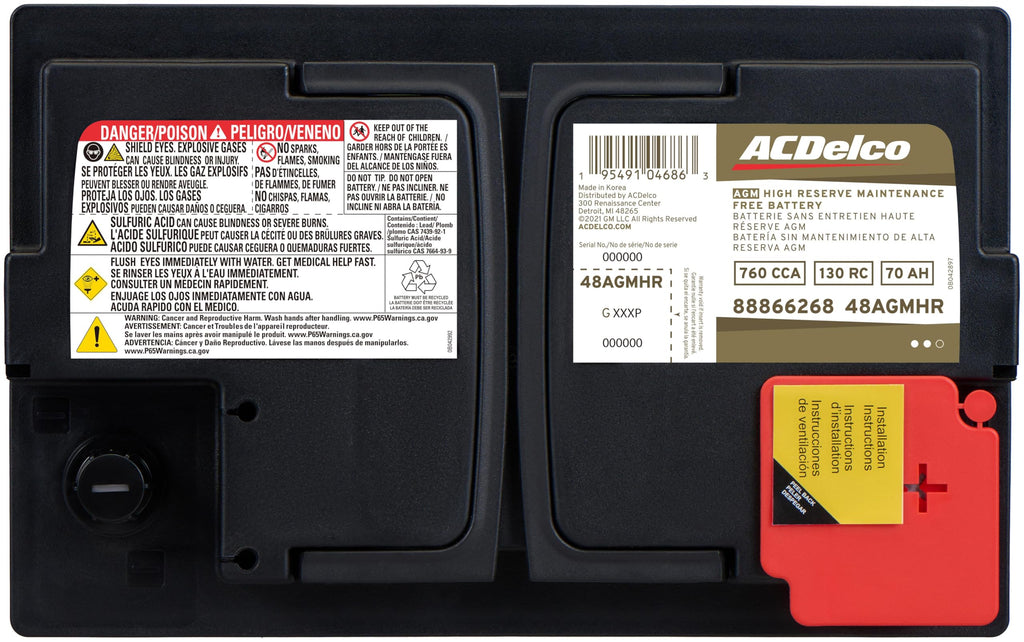 AGM BCI Group 48 Battery Z33443
