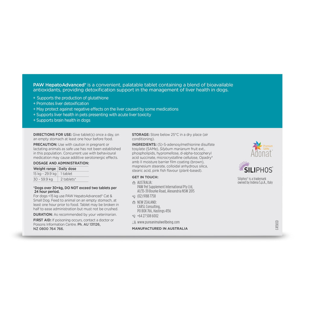 Chewable Tablet with S-Adenosyl-L-Methionine, Vitamin E and Siliphos, 30 Tablets O1558