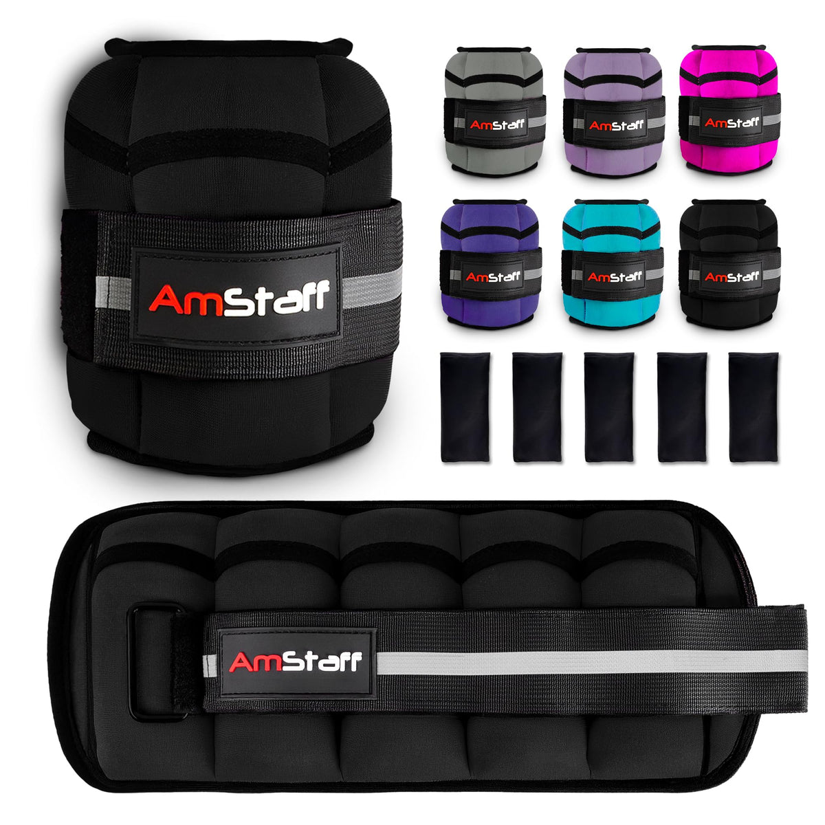 Adjustable Ankle Weights 1 Pair 10 lbs Set X21881