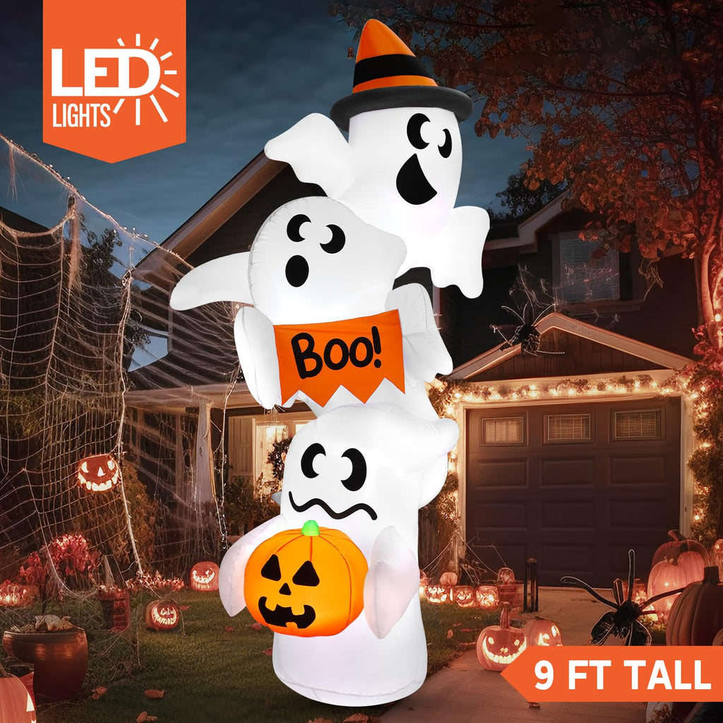 Inflatable Ghost Outdoor Decorations with LEDs M27040