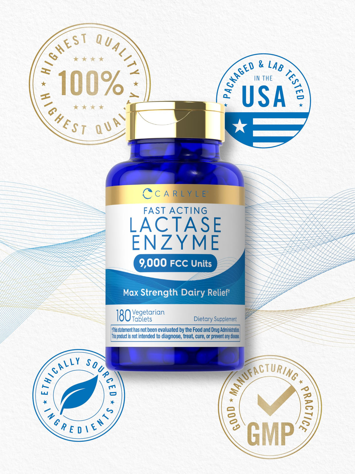Lactase Enzyme Tablets 180 Pills C98397