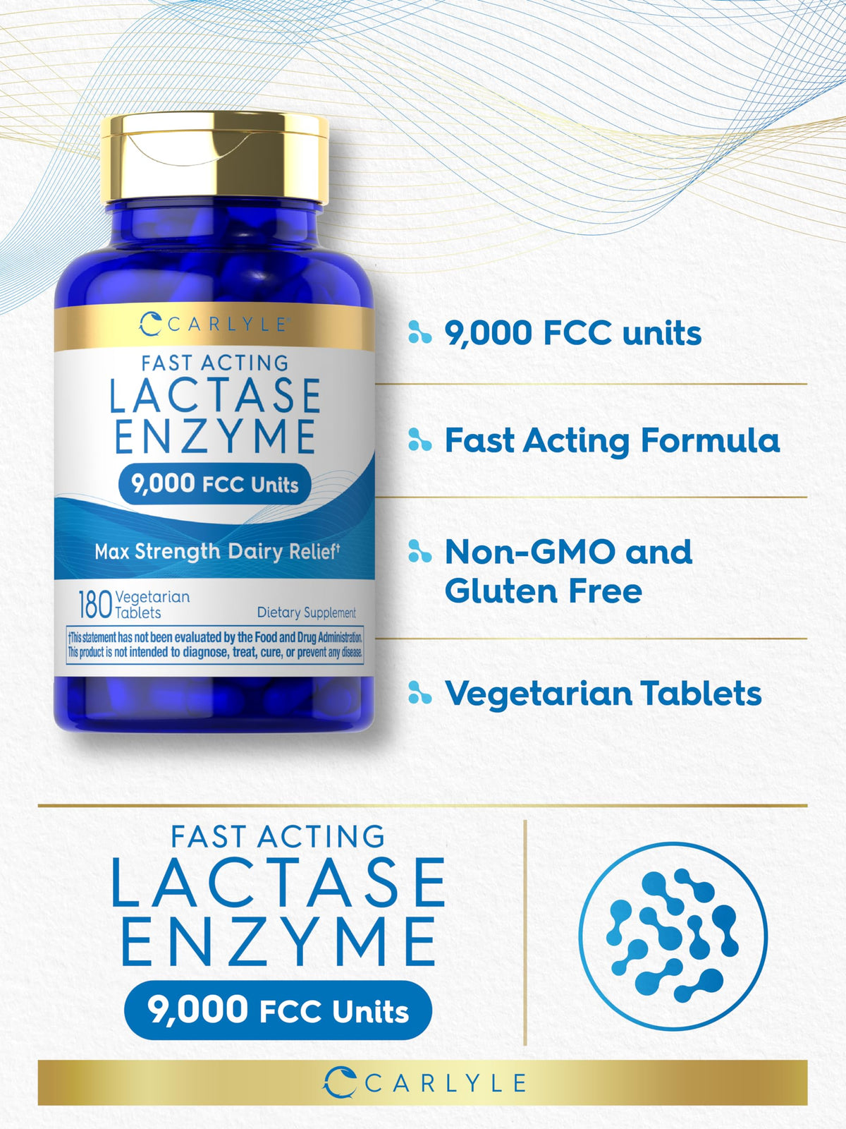 Lactase Enzyme Tablets 180 Pills C98397