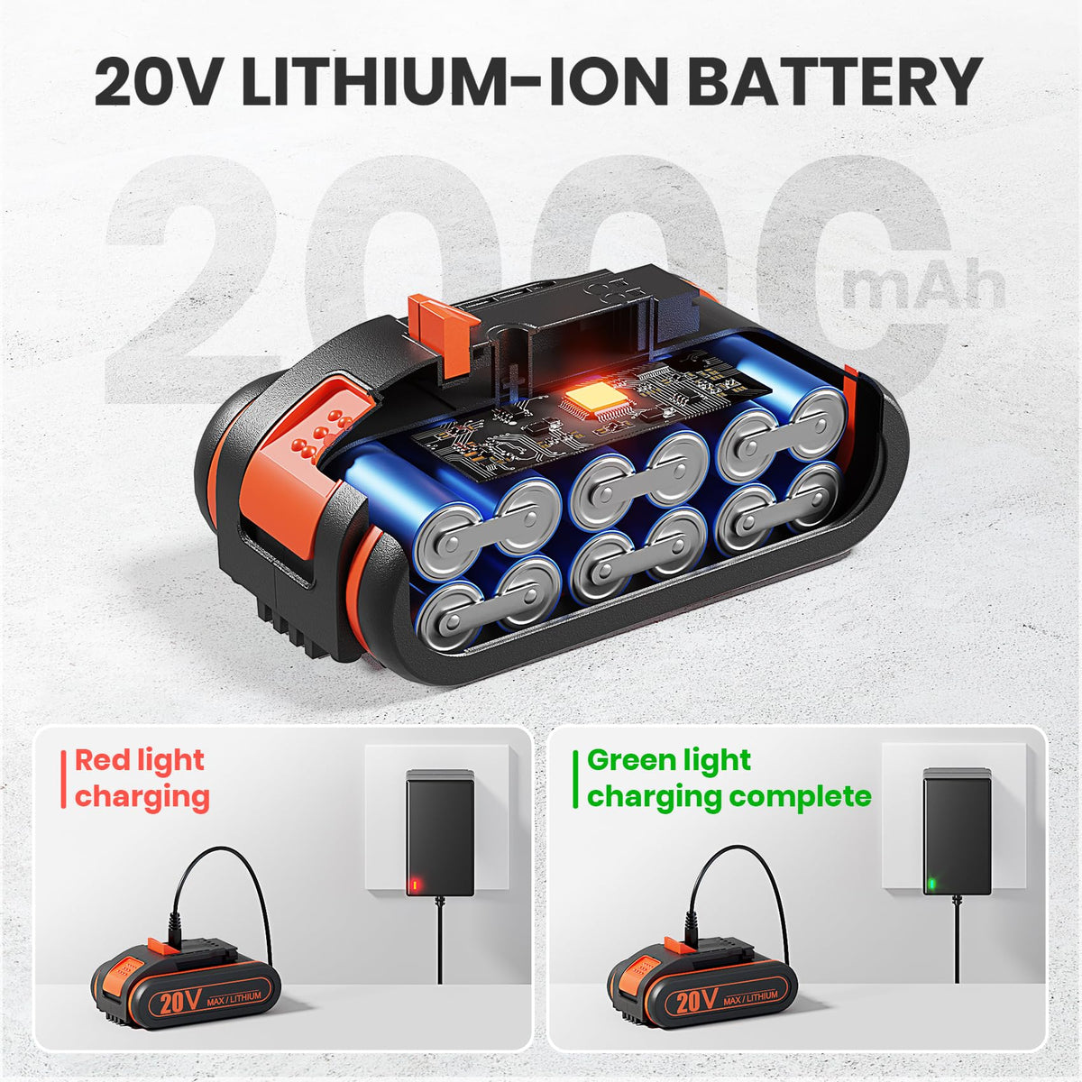 20V Cordless Drill Set with 42 Accessories J733