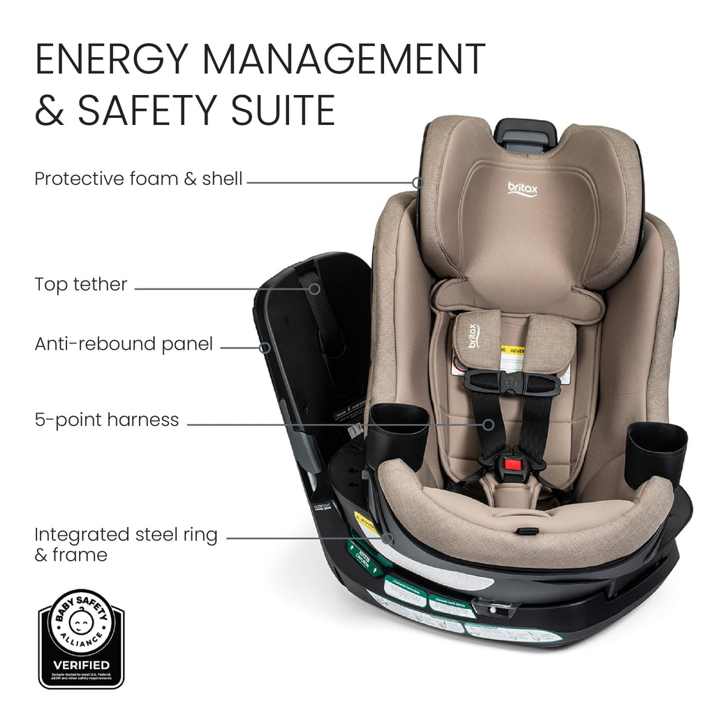 Teak Rotating Convertible Car Seat J5470