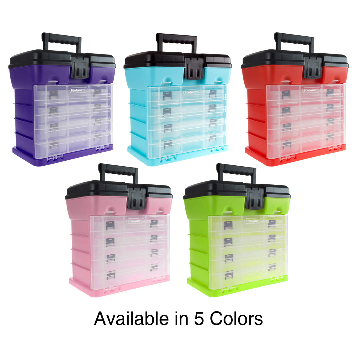 Light Blue Small Parts Organizer Box B937
