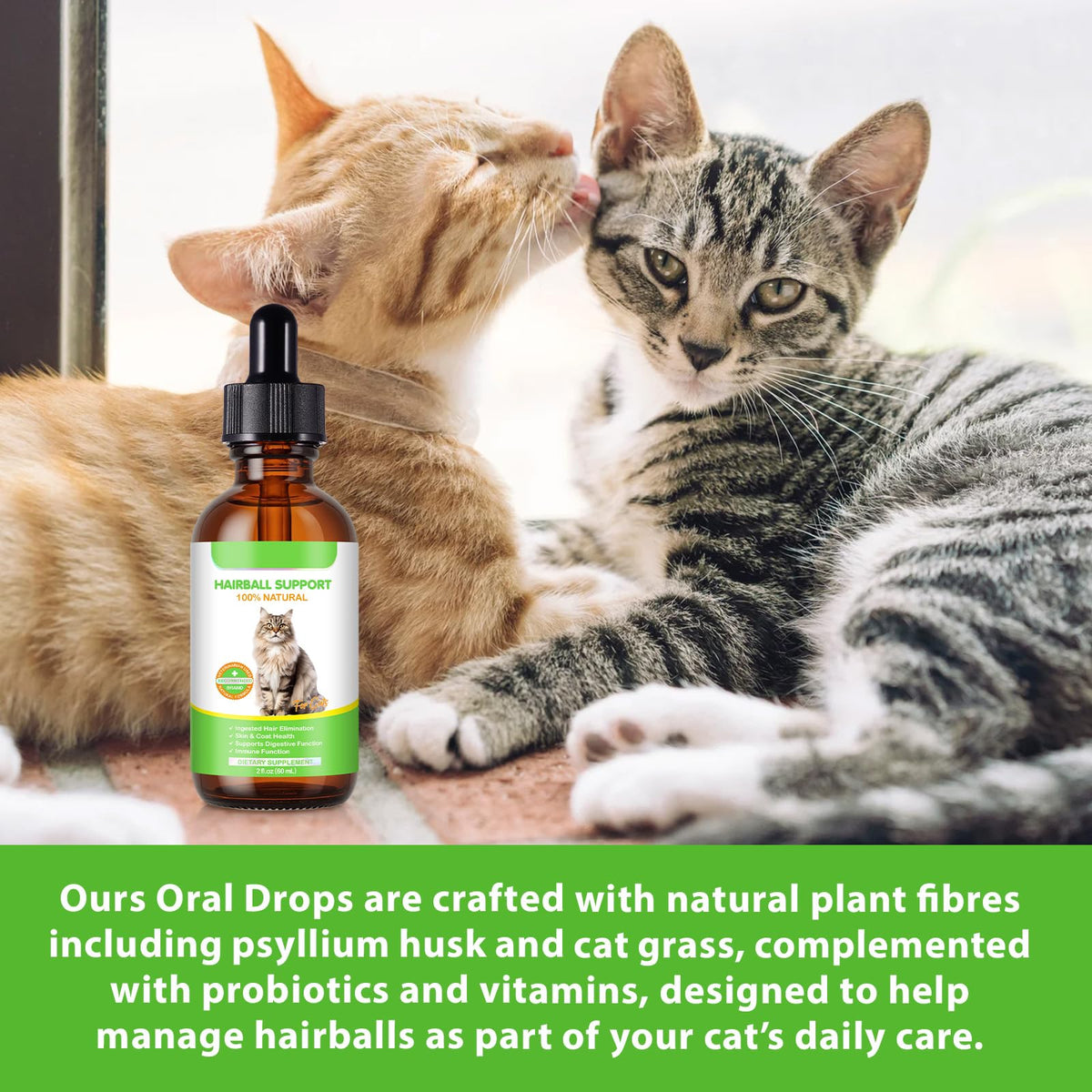 Natural Cat Hairball Treatment with Vitamins U69584