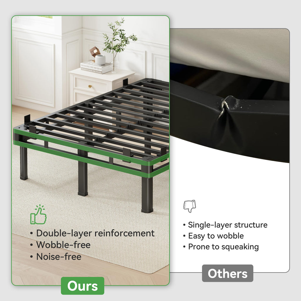 Queen 18 inch Metal Bed Frame T3865