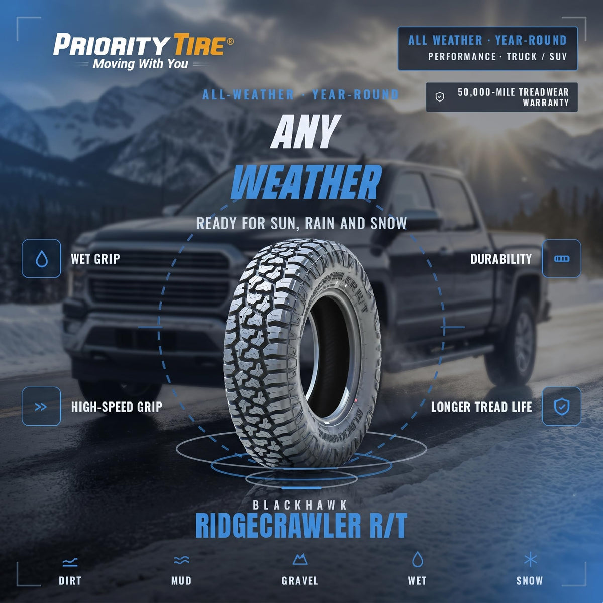 275/60R20 116T XL 20 inch Tire R9905