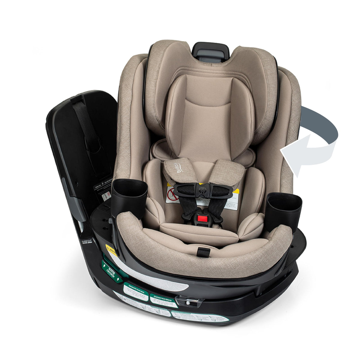 Teak Rotating Convertible Car Seat J5470