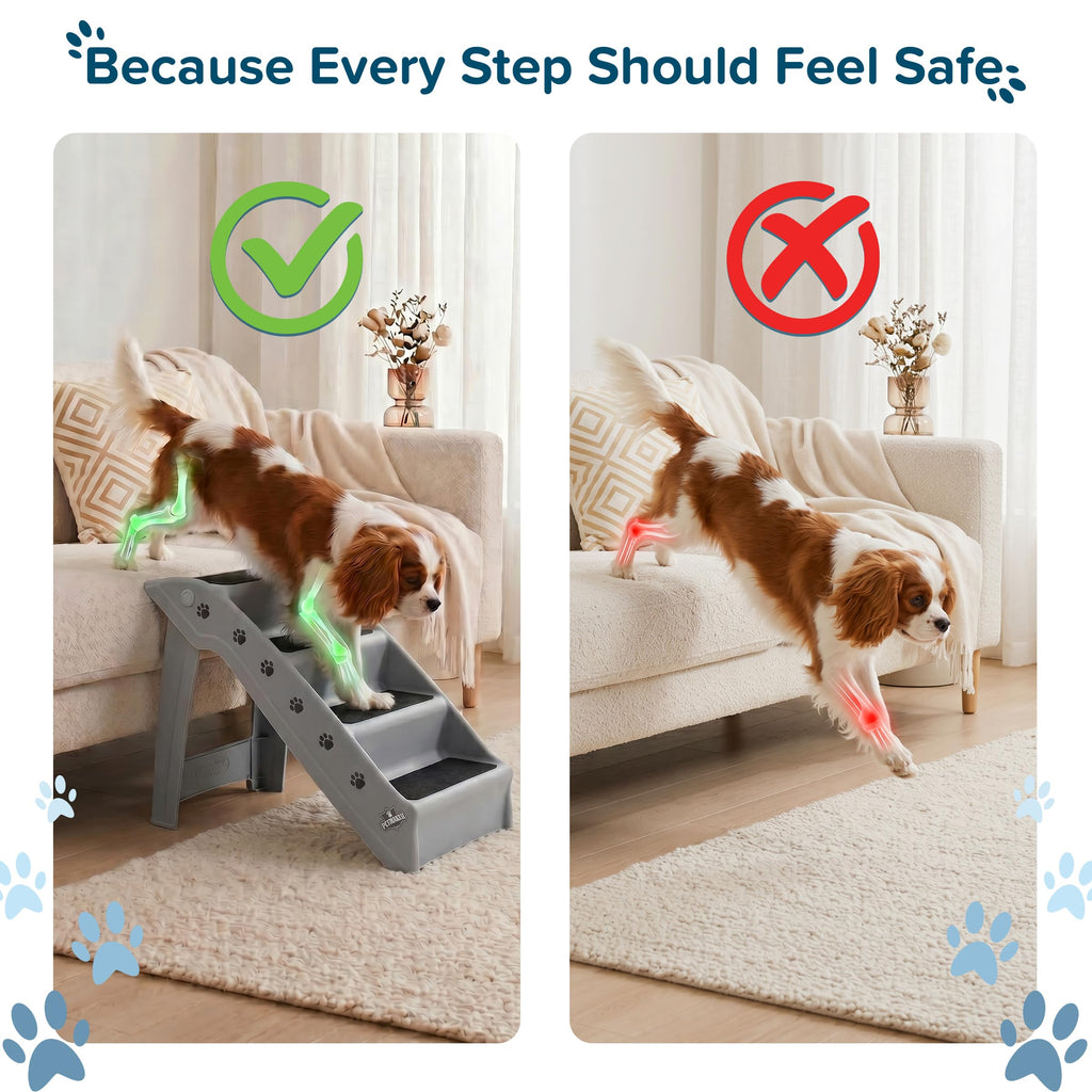 Lightweight Durable Plastic Dog Stairs G428