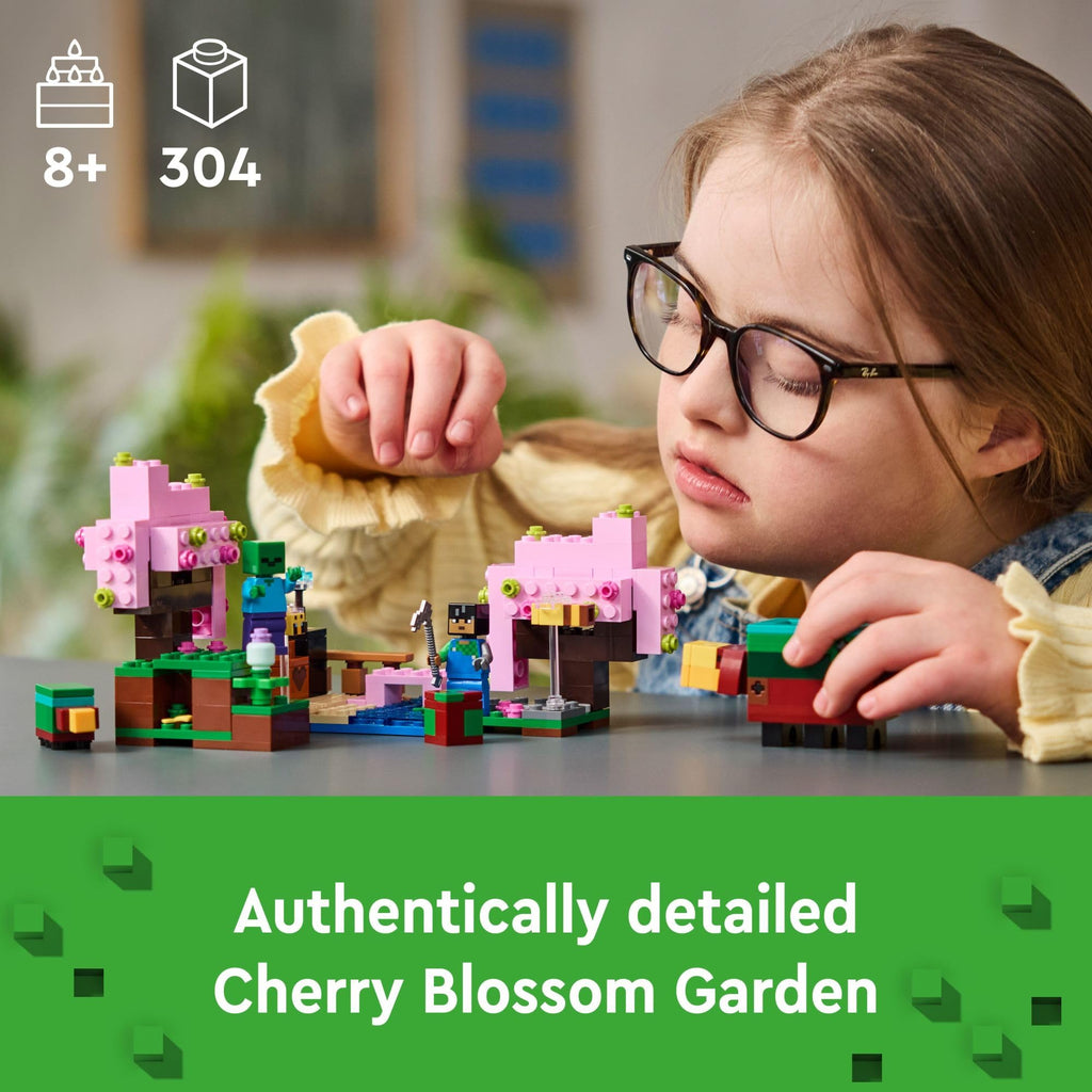 Minecraft Cherry Blossom Garden Building Set with 2 Minifigures N36274