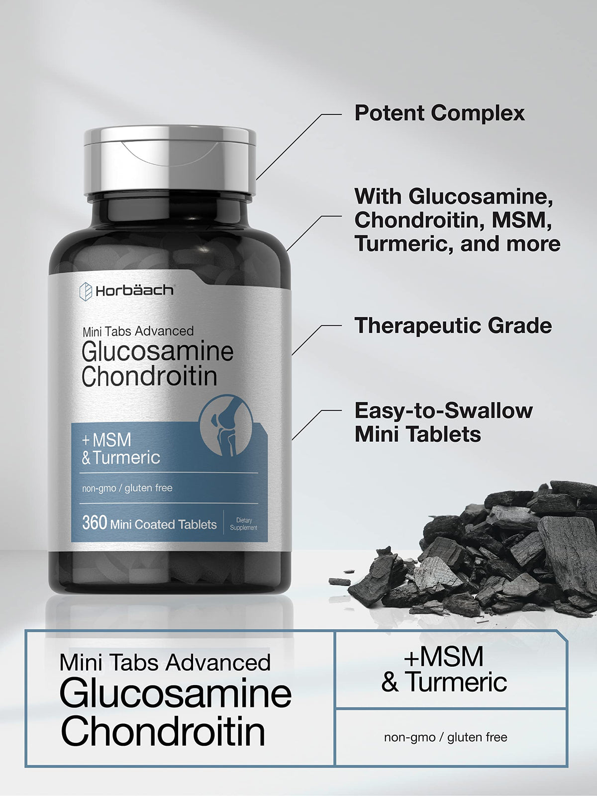 Glucosamine Chondroitin MSM Turmeric 360 Tablets P459
