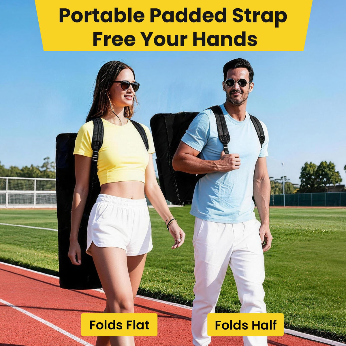 Stadium Seats with Back Support, 2.6'' Thick Pad, 6 Reclining Positions, 2pcs G35746