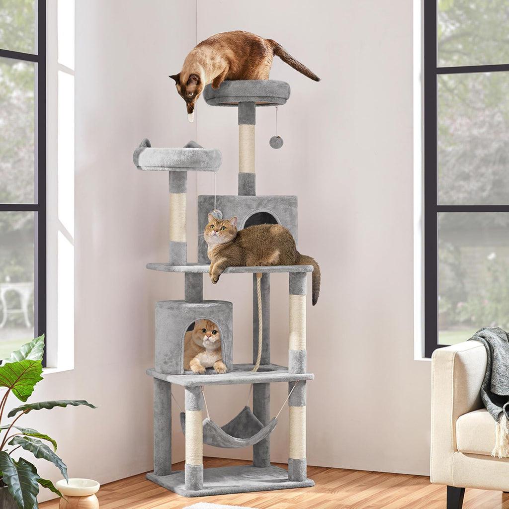 Tall Cat Tree with Condo Scratching Post F90528