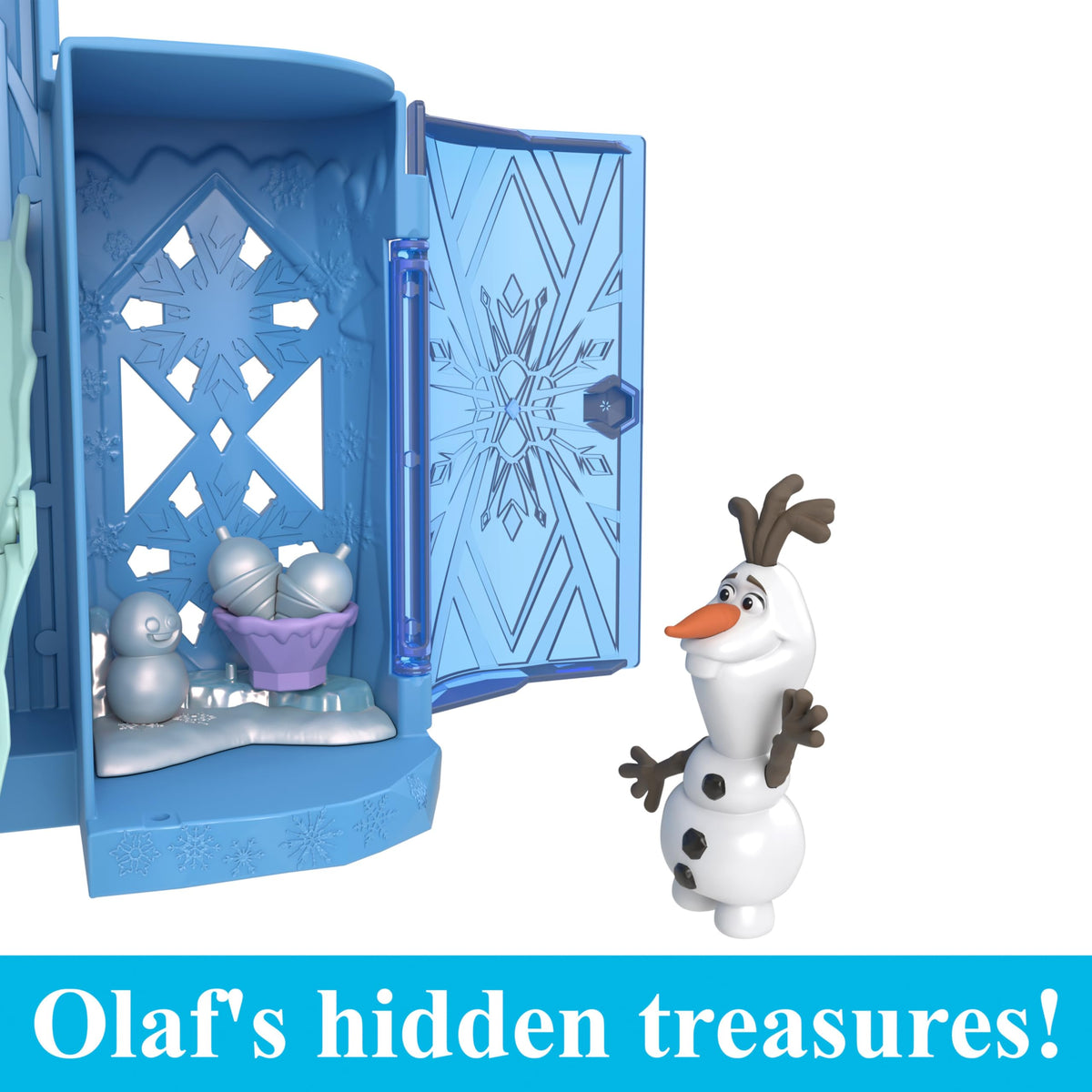 Frozen Castle Doll House Playset with Doll & 8 Accessories W8145