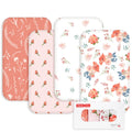 Baby Bedside Sleeper Bassinet Sheets 33x20 Inch 4 Pack N61161