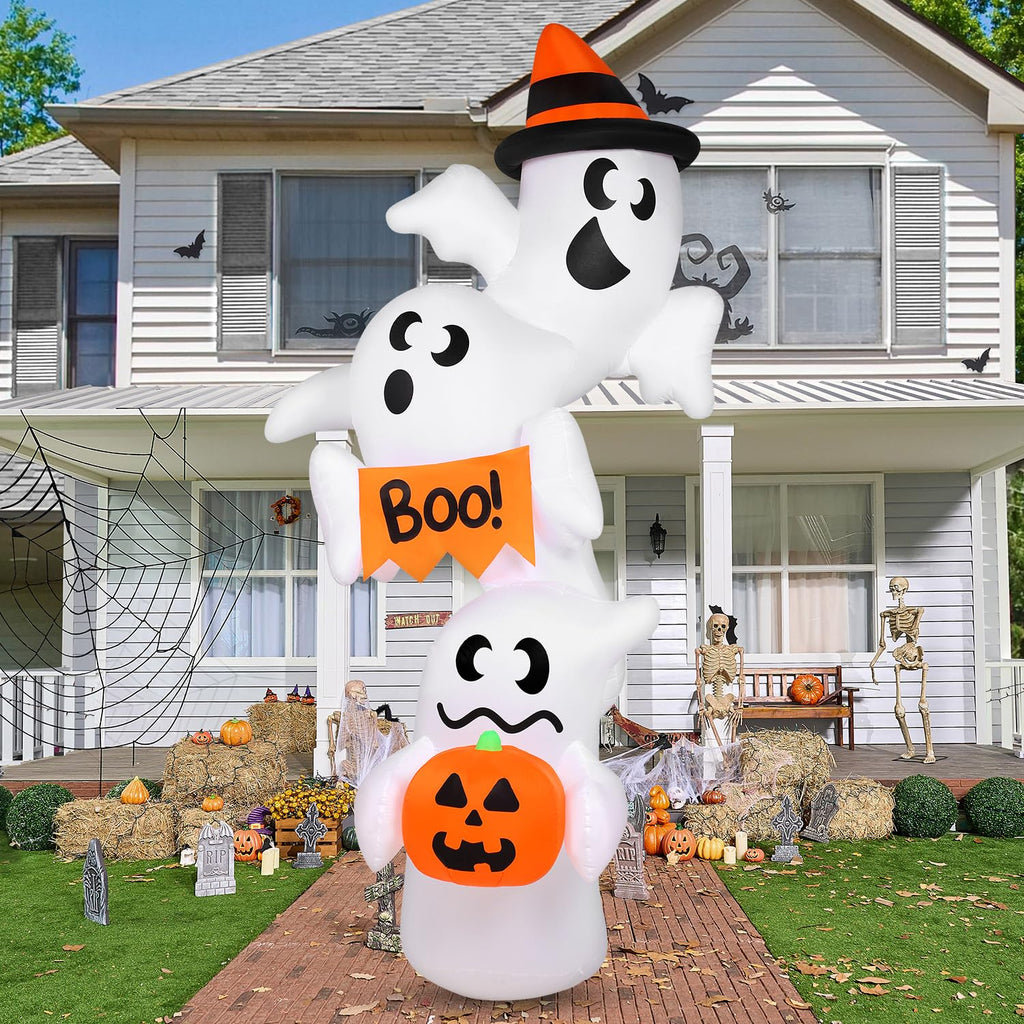 Inflatable Ghost Outdoor Decorations with LEDs M27040