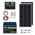 200W 12V Solar Panel Kit with 50Ah LiFePO4 Battery and 30A MPPT Charge Controller E39903