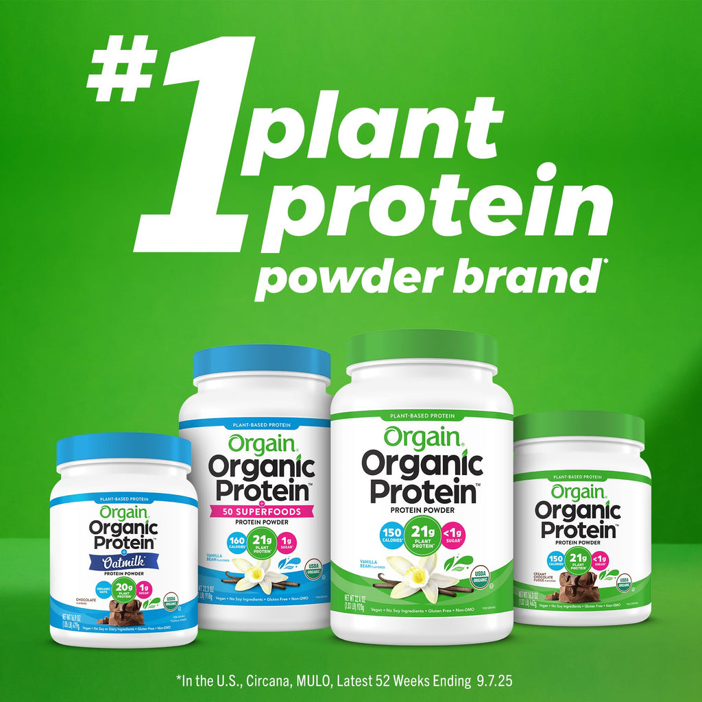 Organic Vegan 21g Protein Powder Vanilla Bean 1.02 lb I658