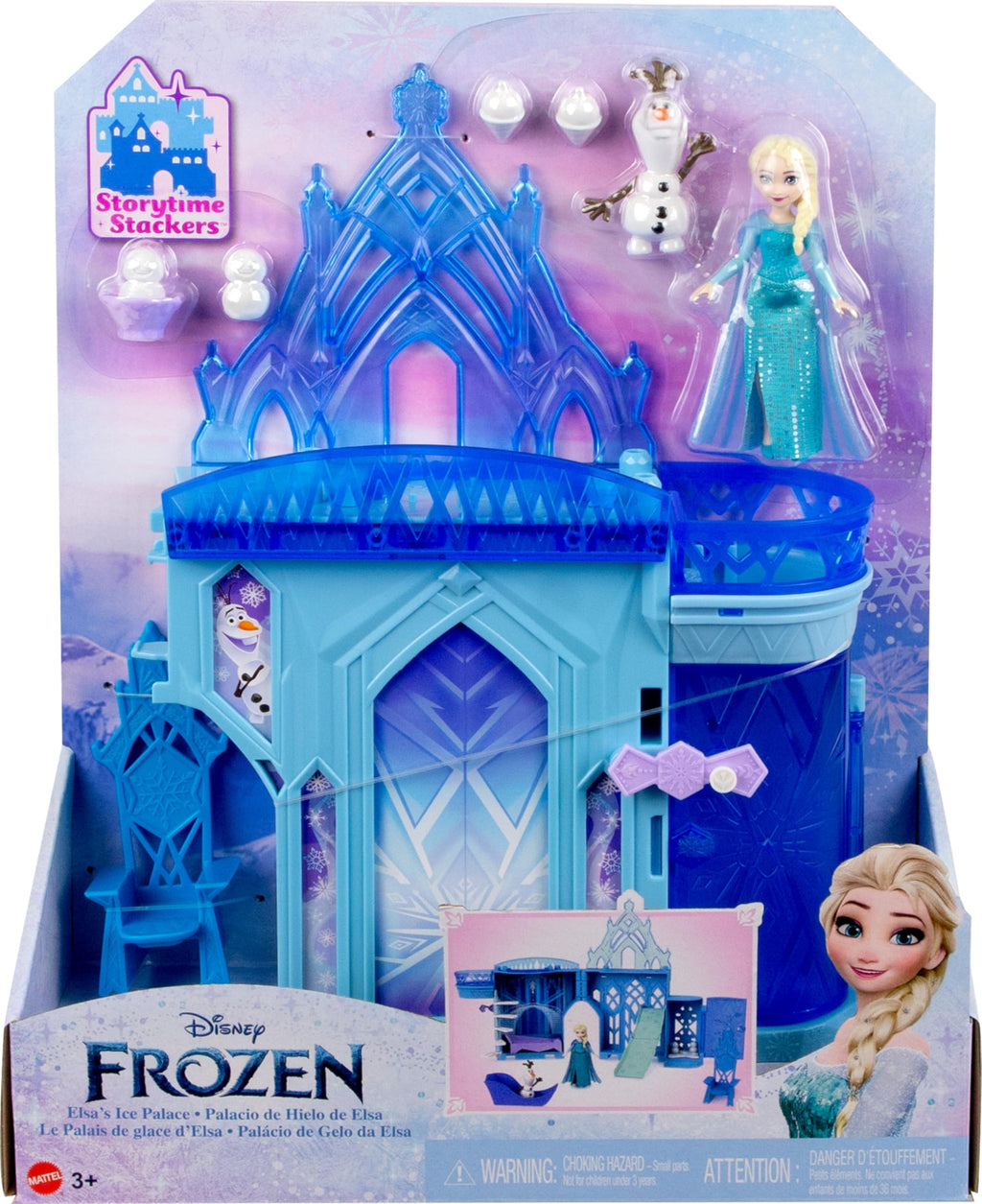 Frozen Castle Doll House Playset with Doll & 8 Accessories W8145