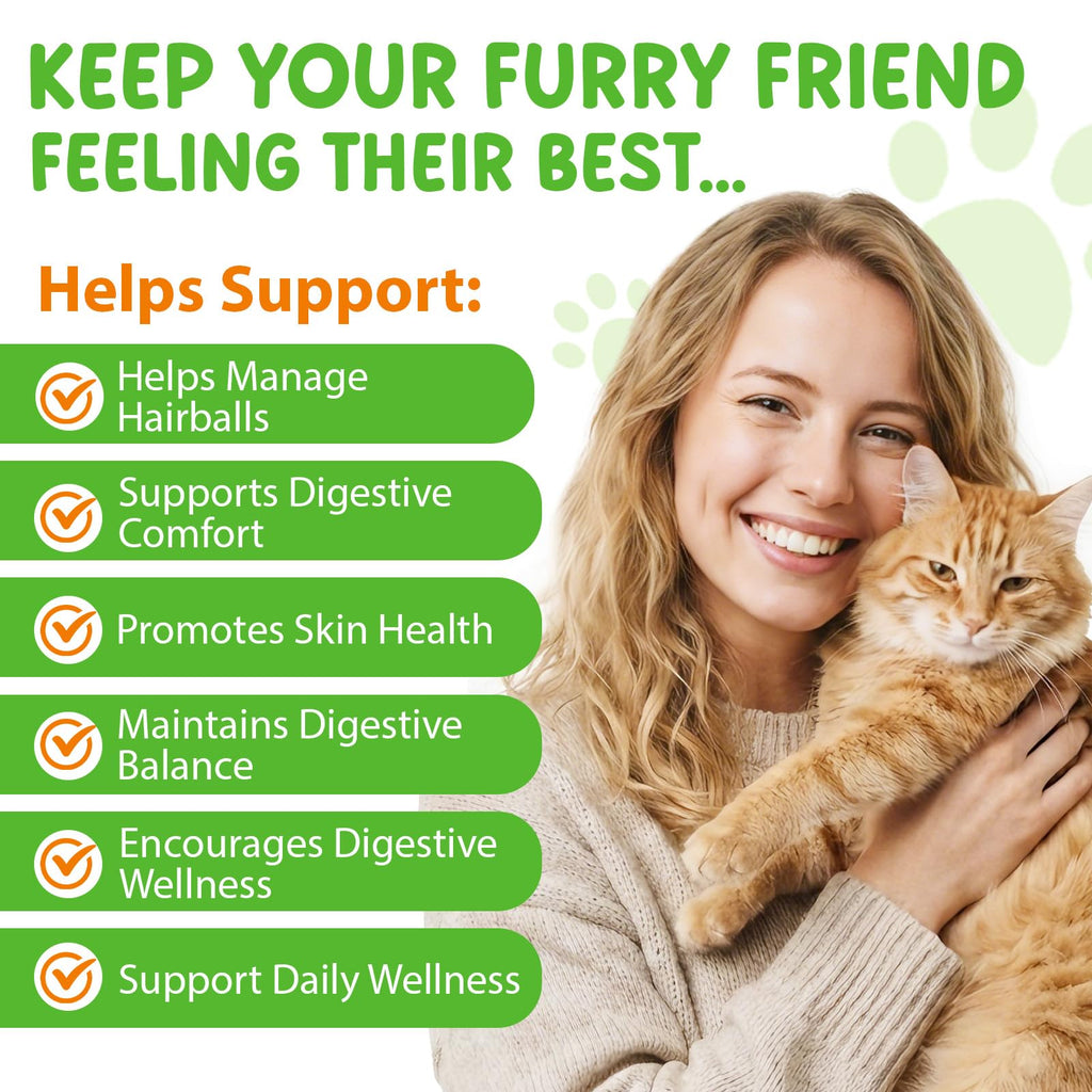 Natural Cat Hairball Treatment with Vitamins U69584