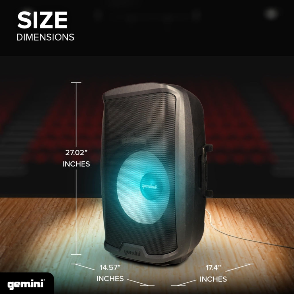 15" PA Speaker & Stand, 1000 Watts W596