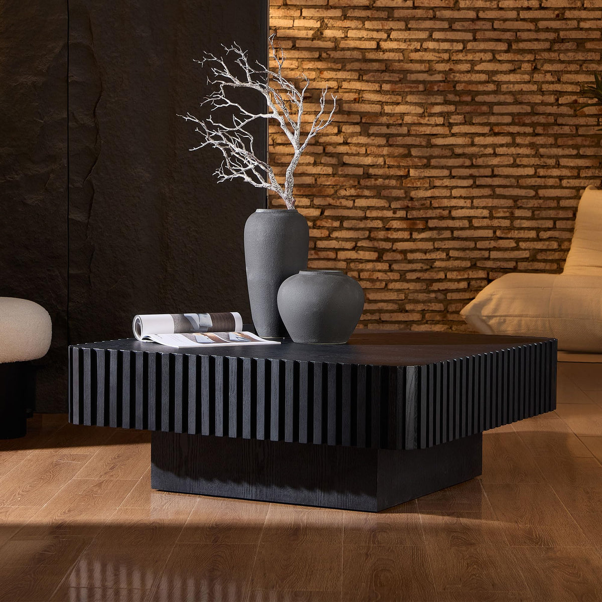 35.43" Square Wood Coffee Table T832722
