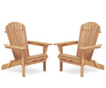 Wooden Folding Adirondack Chair Set of 2 O28897