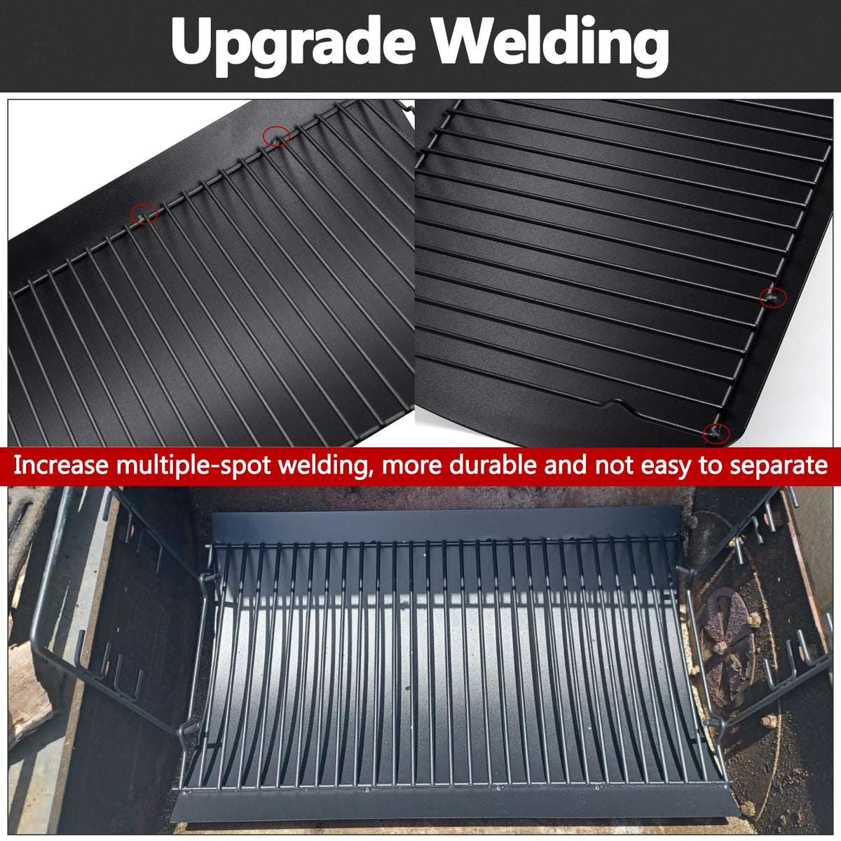 20 Inch Ash Pan Drip Pan for Charcoal Grill with 2pcs Fire Grate Hanger G129287