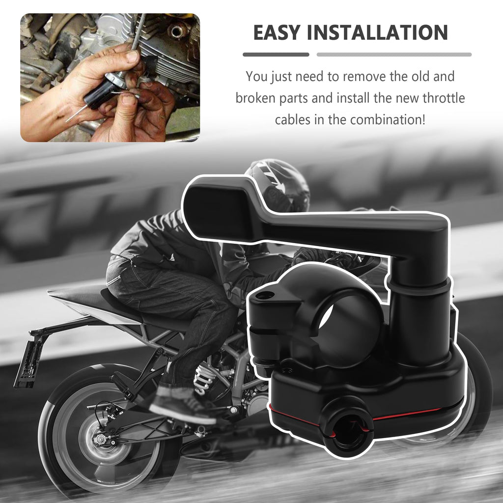 22mm Thumb Throttle Kit with Cable Aluminum Motorcycle ATV O45501