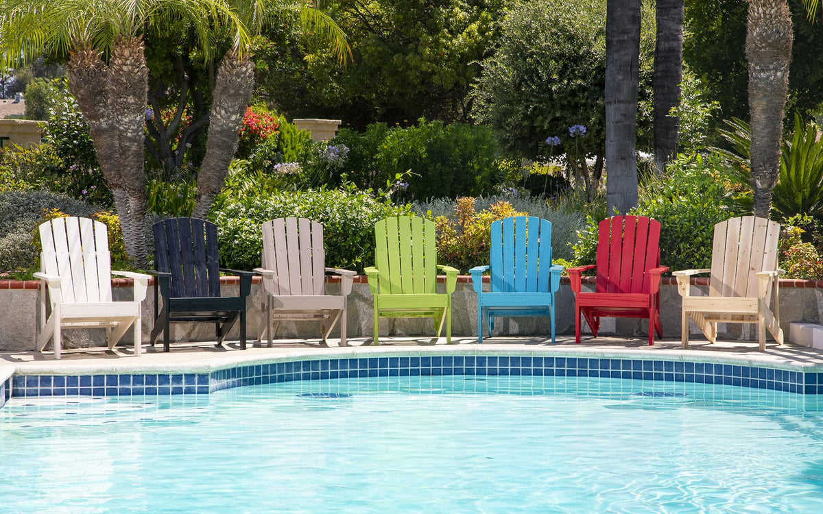 Lime Green Wooden Adirondack Chair X46717