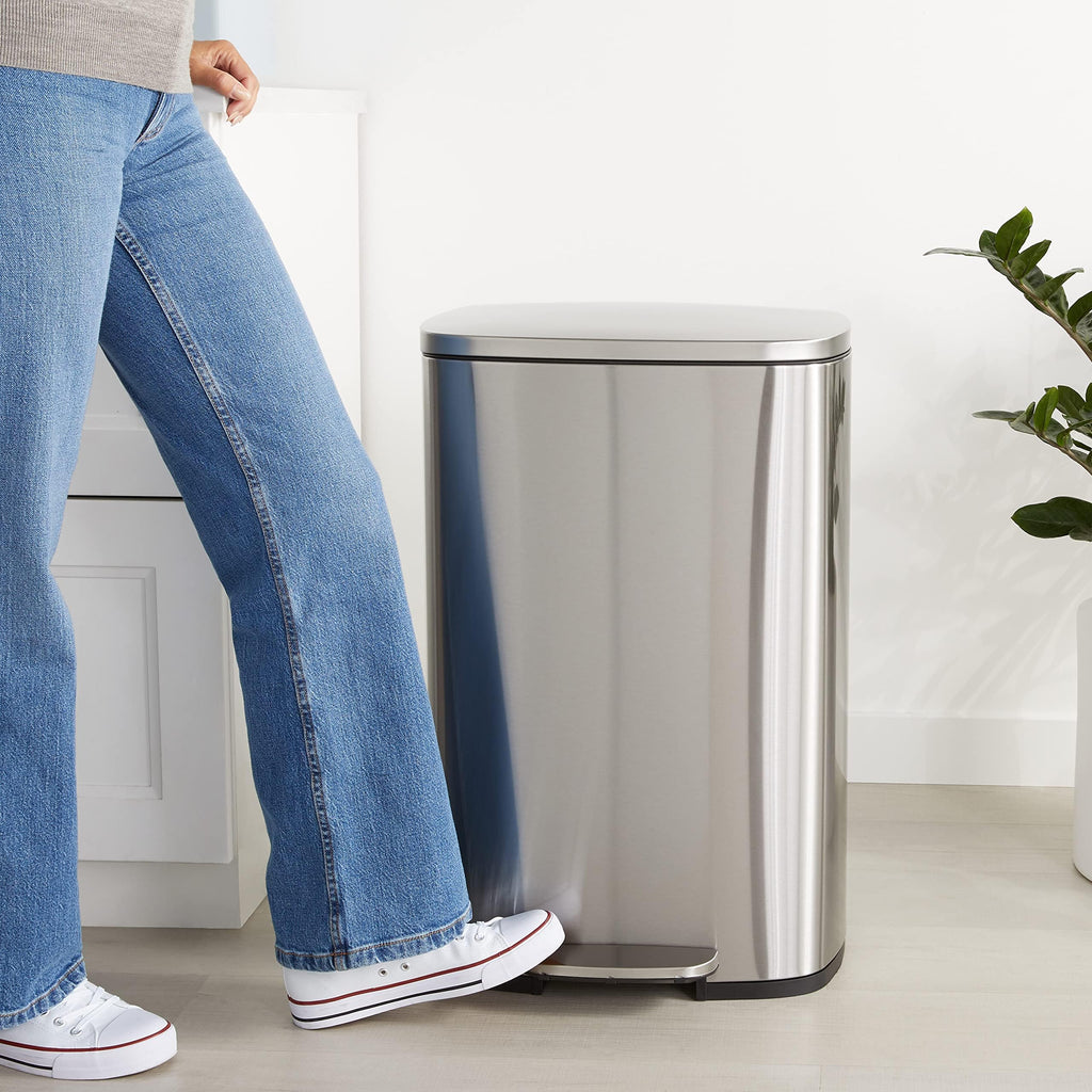 13.2 Gallon Soft-Close Stainless Steel Trash Can W263833