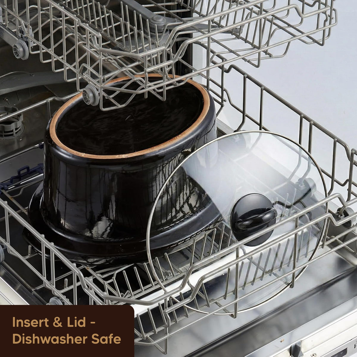 Dishwasher-Safe 7 Qt Stainless Steel Slow Cooker Pot L830500